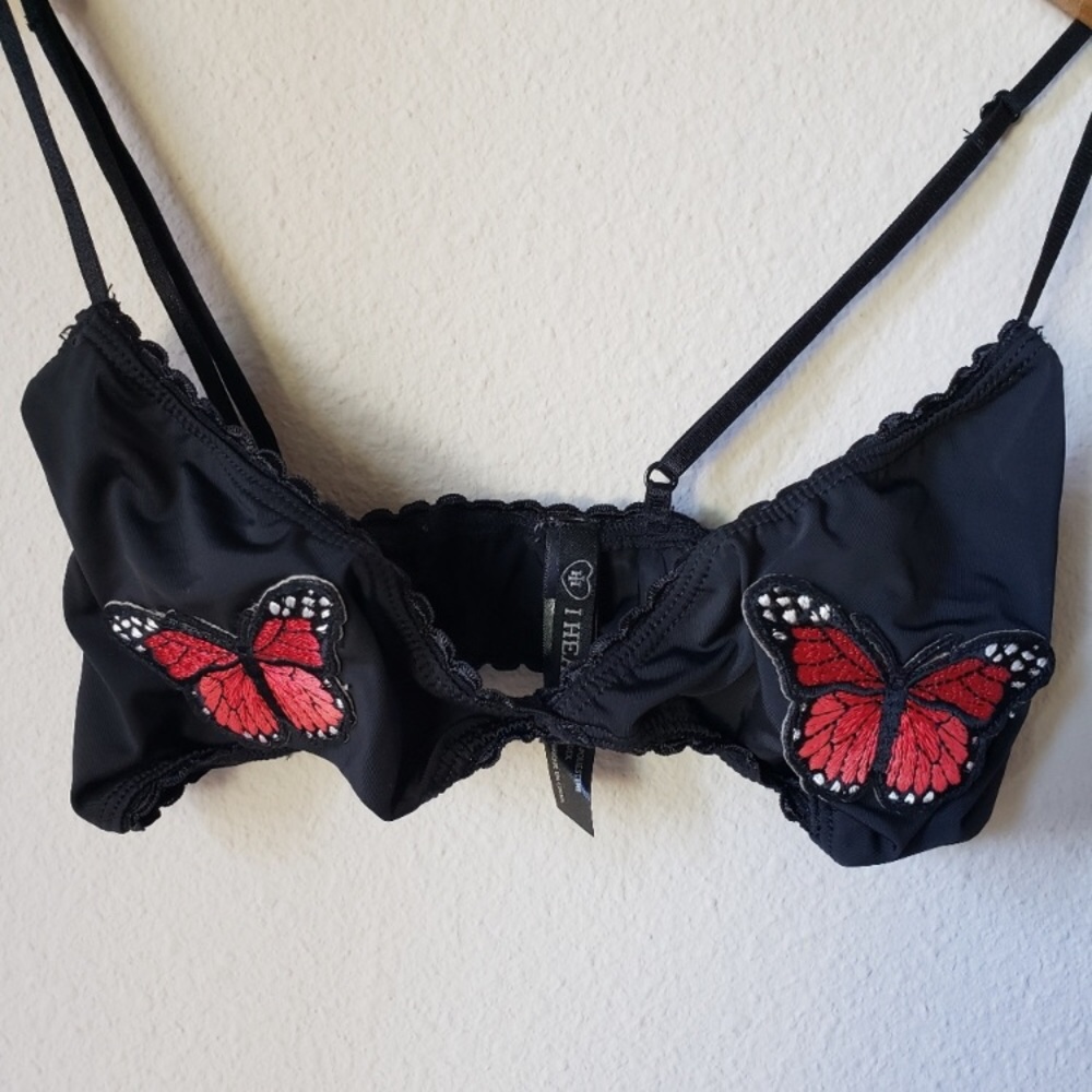 Urban Outfitters Butterfly Applique Bra - Picture 3 of 10